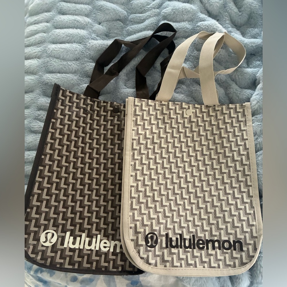 Lululemon Holiday Shopping Bags (Small Size) Duo